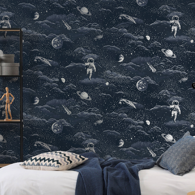 Papel pintado juvenil astronautas